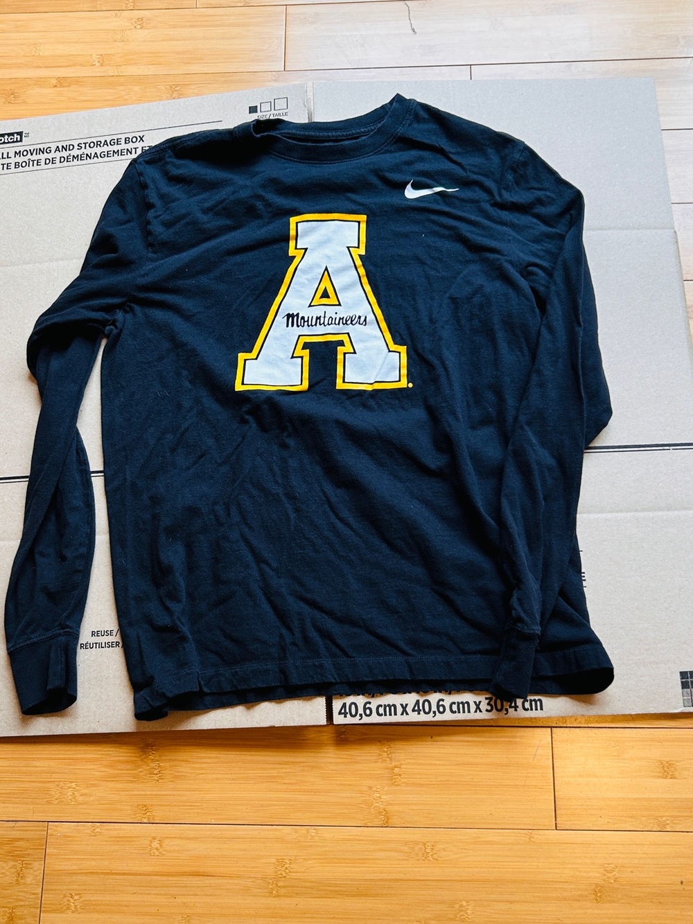 Nike Black Long Sleeve Mountaineers 'A' Logo Shirt